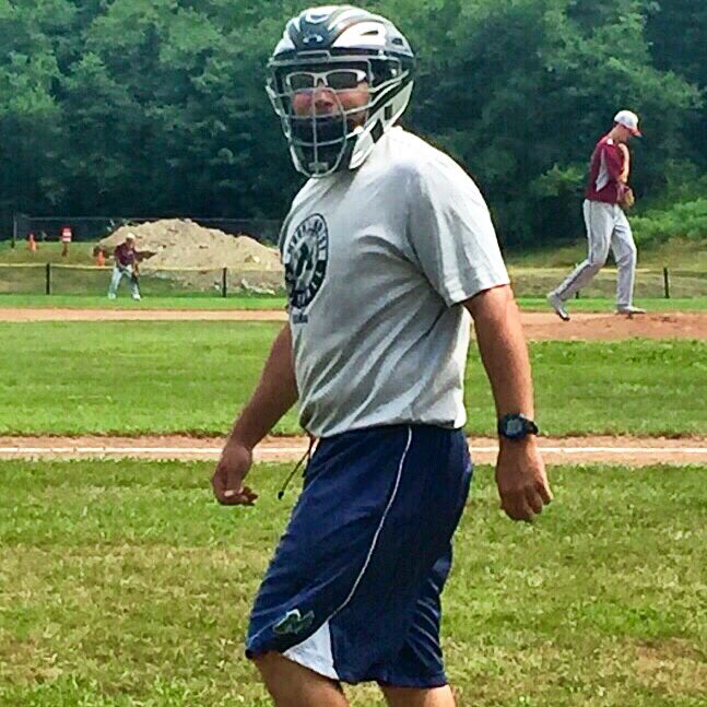 MmwsSocial's tweet photo. Mt. West Baseball coach Jeff Bearnson getting ready to coach 3rd base. #MMWS16 https://t.co/wozN8gXIqC