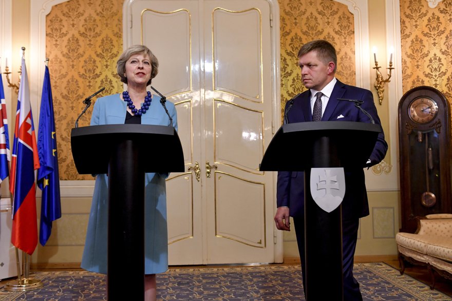 10DowningStreet's tweet photo. PM: “ While the UK is leaving the EU, we are not leaving Europe. Britain will remain an outward-looking nation.” https://t.co/mMaQ2p1pT4