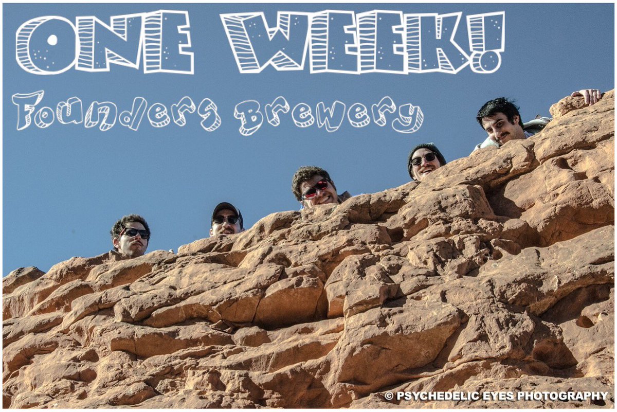 One week until <a href="/foundersbrewing/">Founders Brewing Co.</a> with <a href="/EverydayJunior/">Everyday Junior</a> !