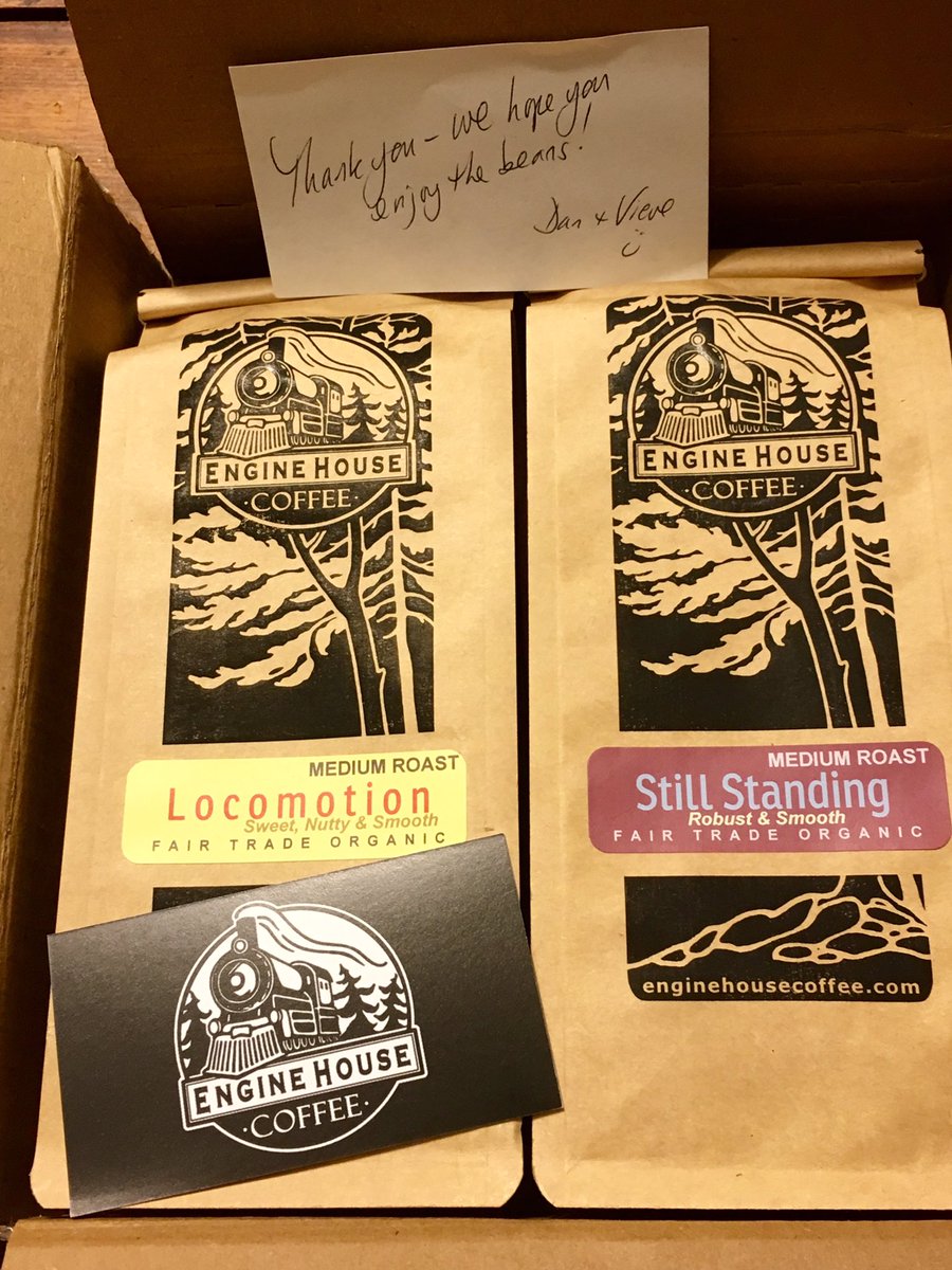 blaufman's tweet photo. Look what arrived in the mail from @EHC_Roastery - my @StillStandingTV coffee! &amp; it is SO GOOD! #StillStanding https://t.co/kHJhKhlHut