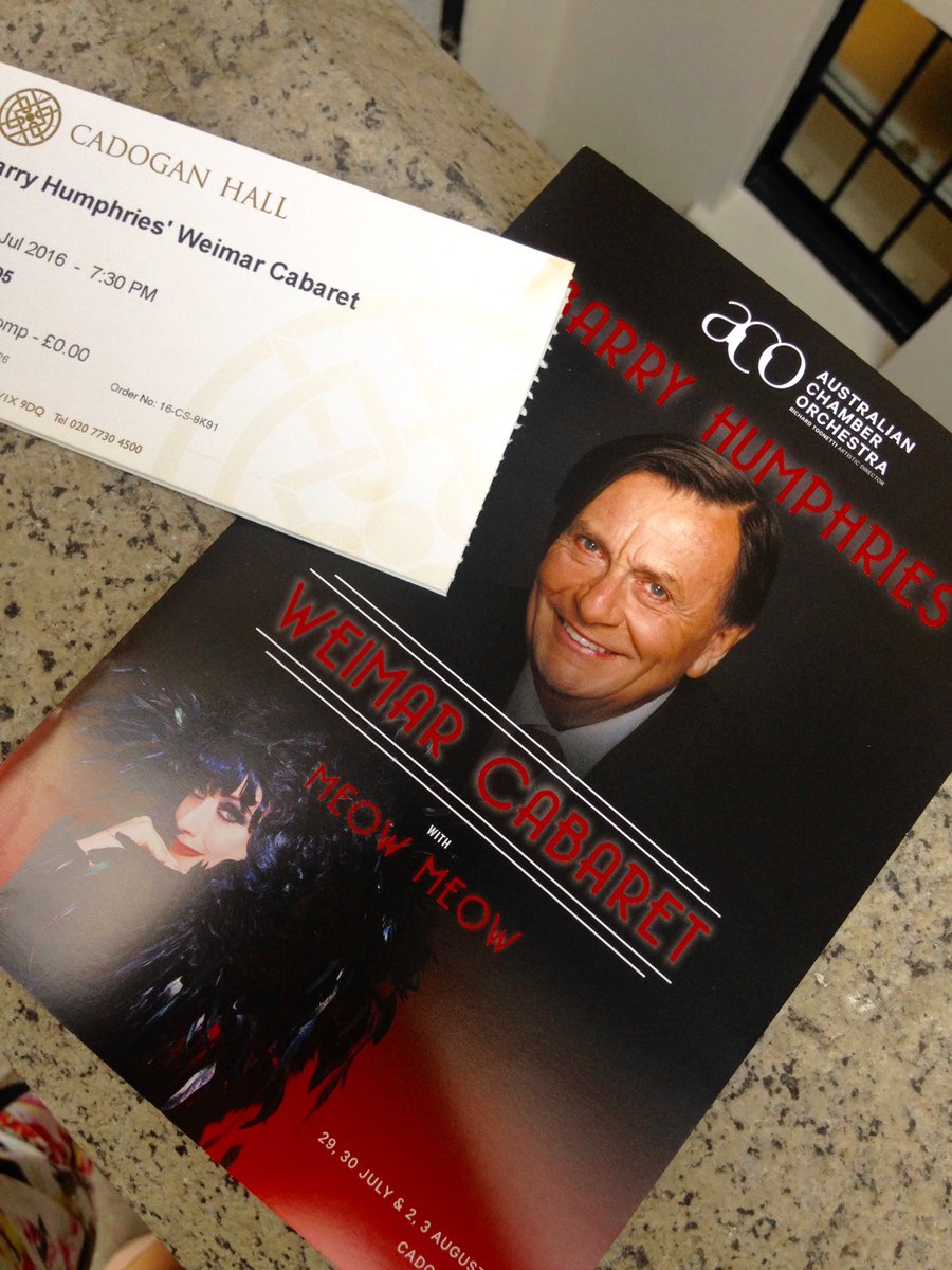 CourtLSmith's tweet image. Looking forward to this @A_C_O #barryhumpries #hellopossums @cadoganhall