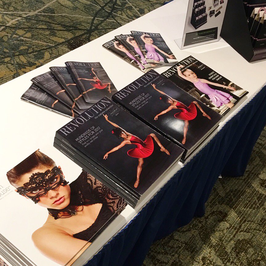 RevolutionDnce's tweet photo. Get your 2017 catalogs hot off the press this weekend at #dtsummit16 and #IDEAdance2016 ... See you at our booth! https://t.co/6UMA88prlx