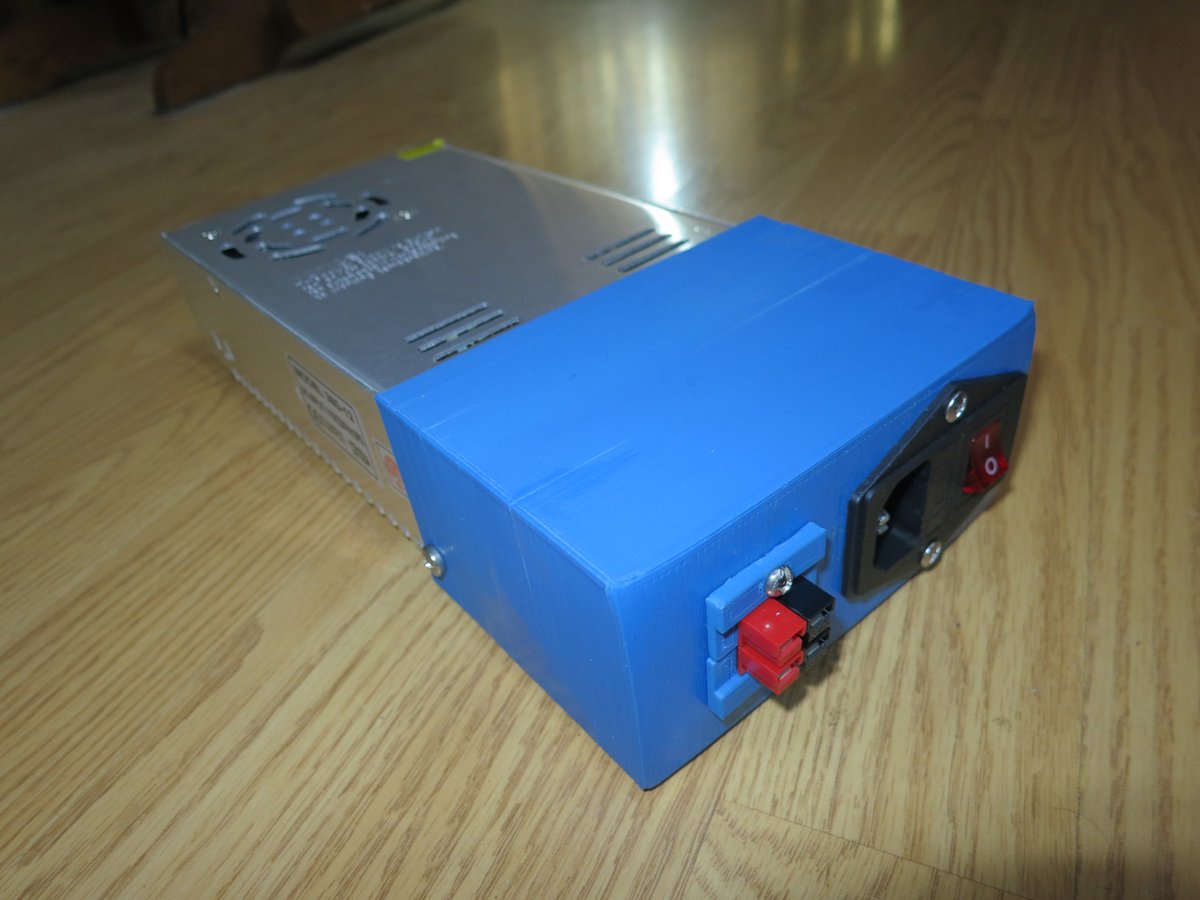 I used my #3dprinter to make this power supply box for my #hamradio Saves aero luggage lbs tinyurl.com/jkza772