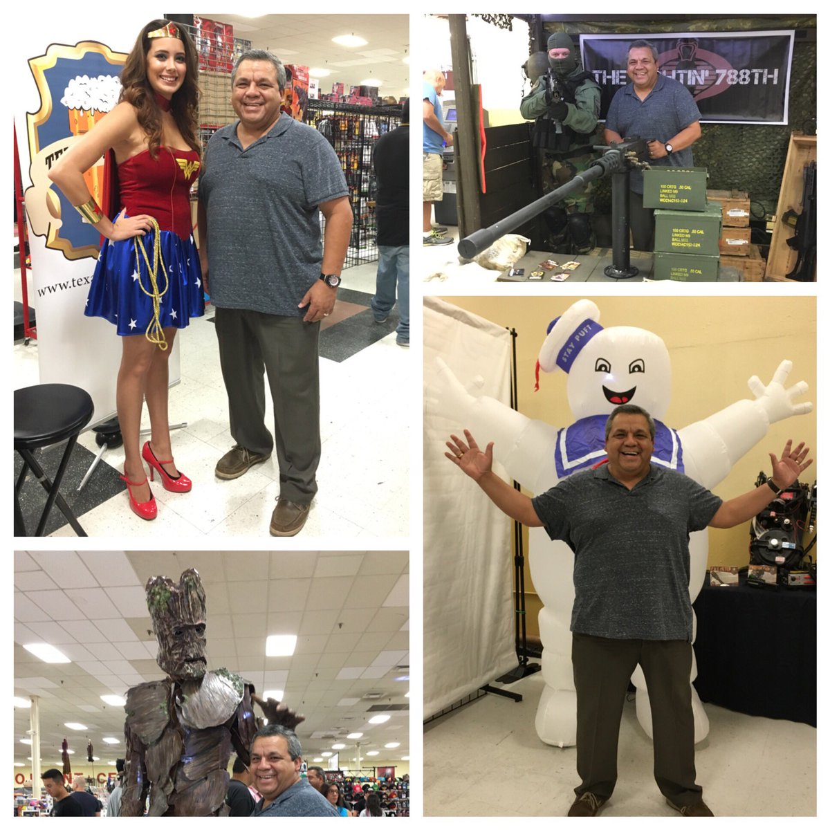 VincentBosquez's tweet photo. What a great way to spend a Saturday with all my superheroes! #TexasComicon @TexasComicon https://t.co/63E3v56WRC