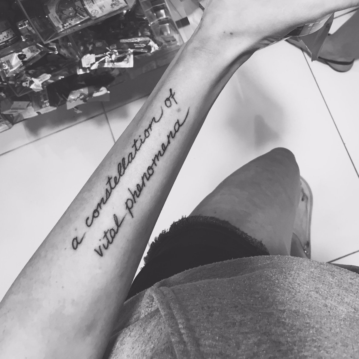 Amber Alvarez (@ambernalvarez) on Twitter photo New tattoo! In honor of the book that will forever be my inspiration and my favorite. #tattoo <a href="/anthonyfmarra/">Anthony Marra</a> 🌌 New tattoo! In honor of the book that will forever be my inspiration and my favorite. #tattoo <a href="/anthonyfmarra/">Anthony Marra</a> 🌌