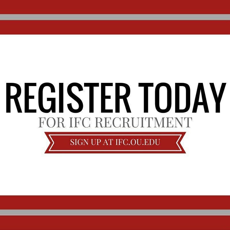 Don't forget to sign up for IFC Recruitment!