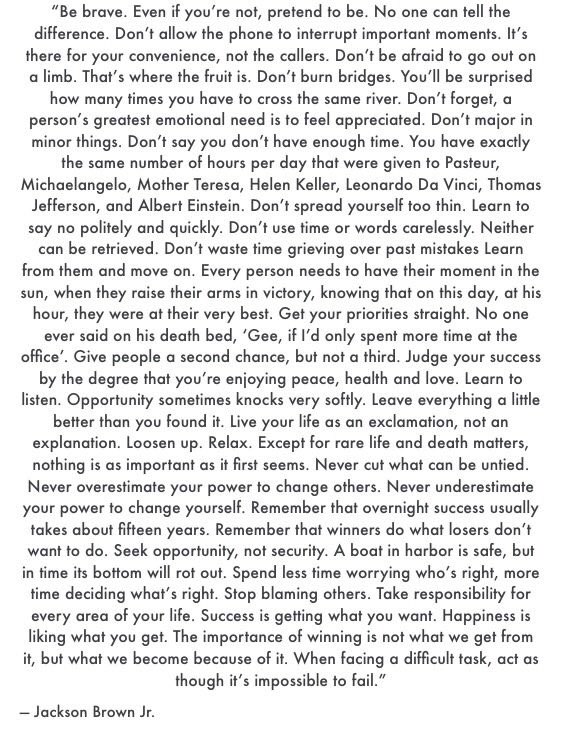 #WednesdayWisdom
All the life tips in one paragraph.