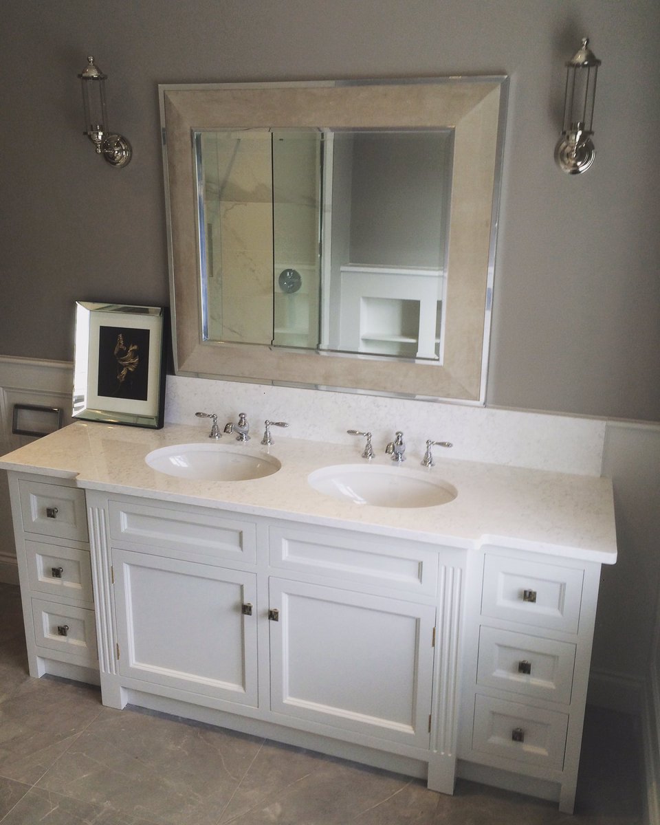 Double unit we fit in Ashbourne #vileroyandboch #whb #bathrooms #sapphirebathrooms #mirror #sinks #designidea