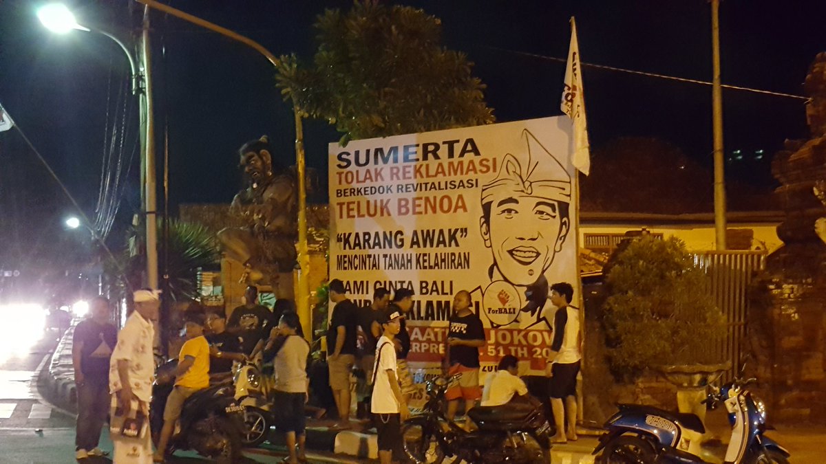 Rakyat terus bergerak dgn kekuatan sendiri!  Percaya atau tidak rakyat terus bergerak tolak reklamasi teluk benoa