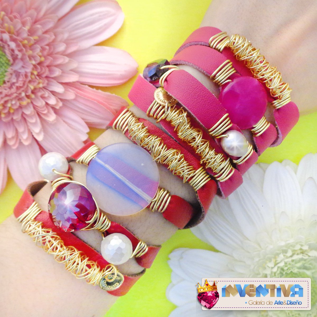 Pulseras con un 15% de descuento [Ingresa el código "happysale" al momento de comprar en galeriainventiva.com 💕]