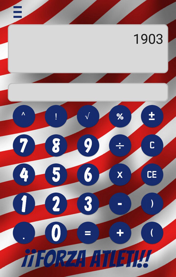 SimadMobile's tweet image. ¿Aficionado del Atleti?, esta es tu calculadora
#NuncaDejesDeCreer
#AupaAtleti
#fútbol

play.google.com/store/apps/det…