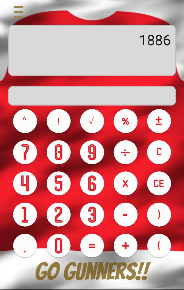 SimadMobile's tweet image. Are you an Arsenal fan?, here's your calculator

#Arsenal
#AFC
#Gunners
#Football

play.google.com/store/apps/det…