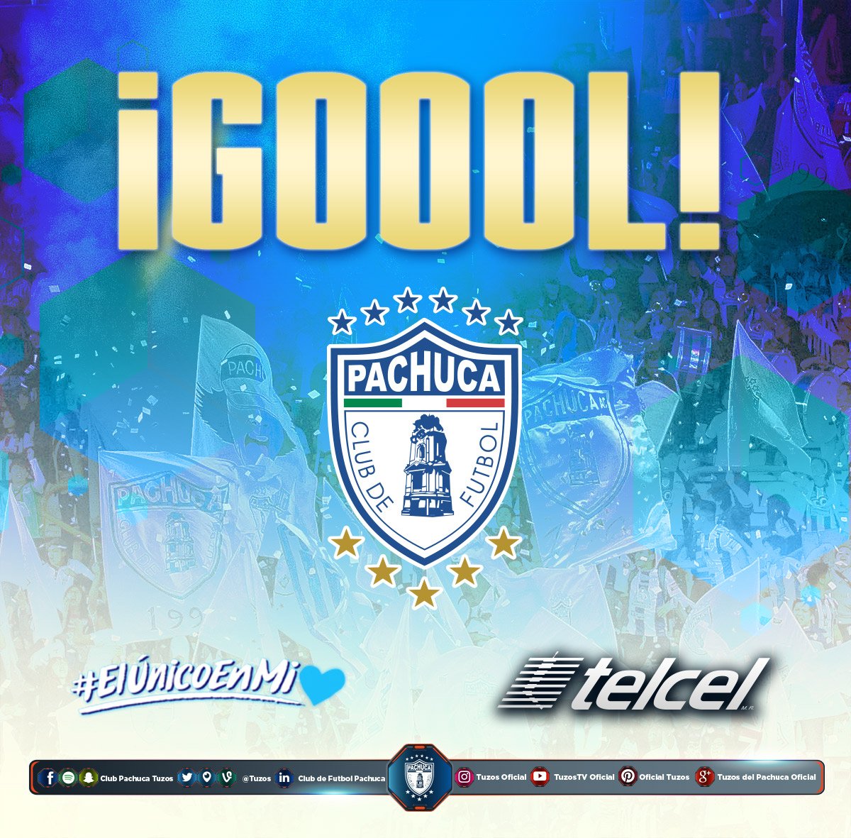 Tuzos's tweet photo. 37´@Tuzos 1-0 @ClubNecaxa GOOOOOOOOOOOOOOOOOOOOOOOOOOOOOOOL DE PACHUCA; anotado por 33.Medina. @Telcel #ElÚnicoEnMi💙 https://t.co/EYr5Tj3EOt