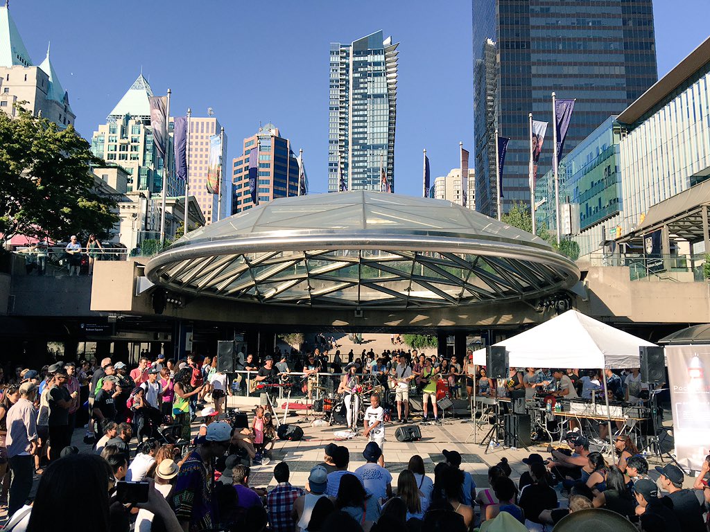 DaniAfrica's tweet photo. Love this city!! Best venue for #Vancouver Street Dance Festival #VSDF2016 #summer https://t.co/wMbhzOPLVr