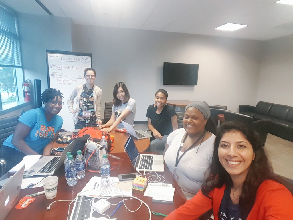 PublicDefenders's tweet image. We are super excited to be in the @WWCAtl Hackathon! But first we have to take a selfie! 💓 #WWCATLHack #womenintech