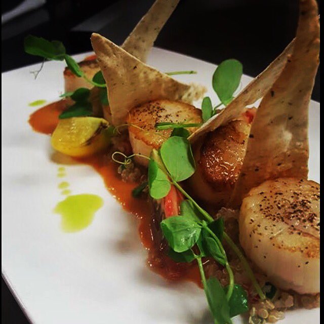 eatlocalmatt's tweet photo. Scallops at ironwood tonight https://t.co/k3M7ZPuFtI