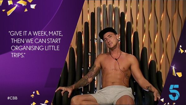 BigBrotherEthan's tweet photo. Day 2 in the celebrity big brother house #CBB https://t.co/pukPxQgEM0