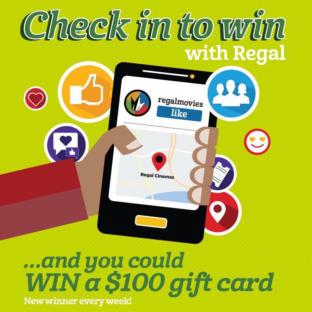 Check in on facebook when visiting your local regal