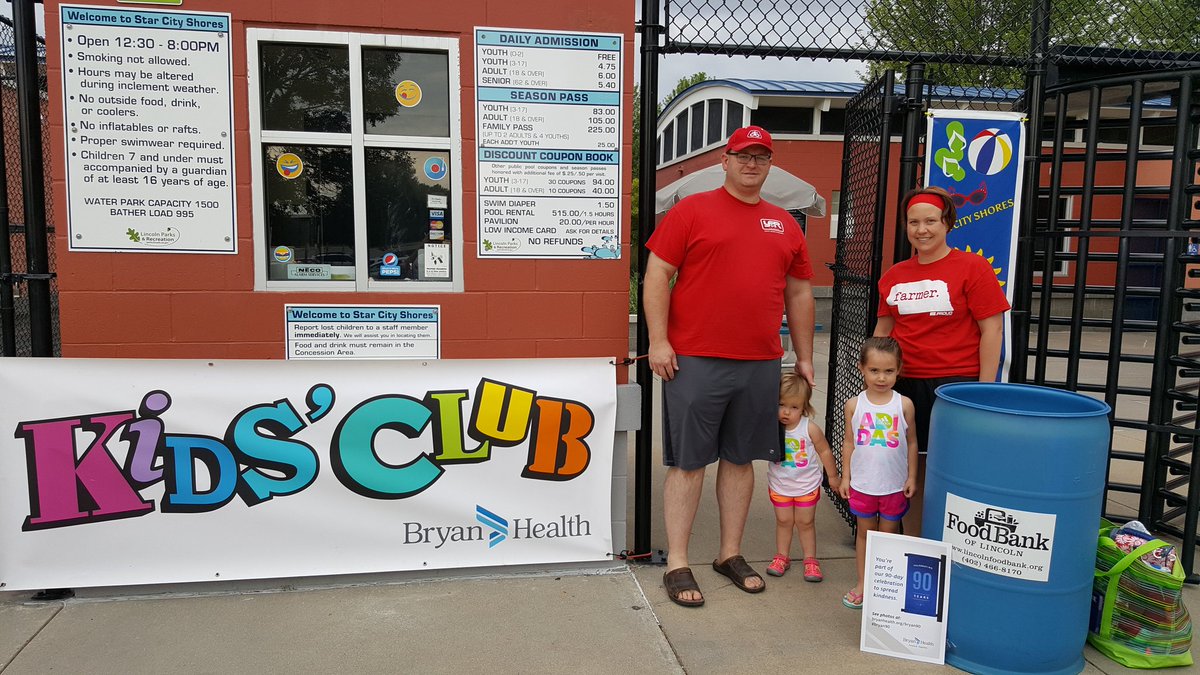 Bryan_Health's tweet photo. Bryan Kids' Club families took part in our 90 Acts of Kindness today with Food Bank donations #bryan90 #LNK https://t.co/Zj6p3I8DS1
