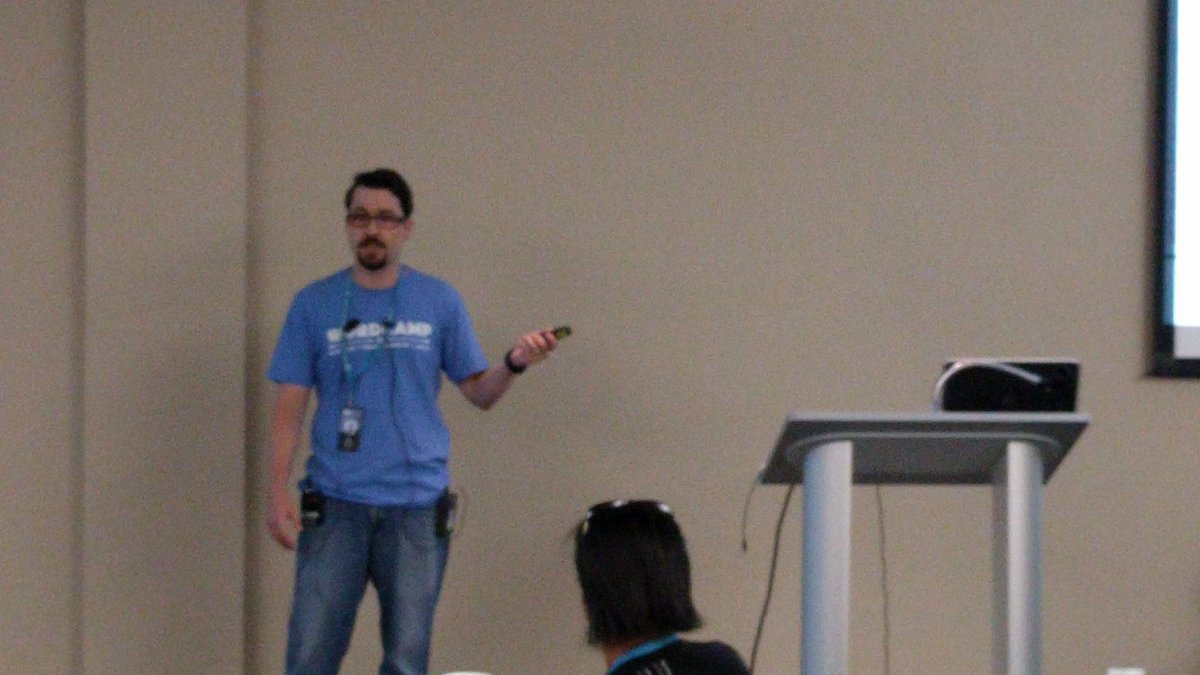 Wrapping up the day's sessions with <a href="/mgratch/">Marc Gratch</a>'s story about being involved with WordPress. #wcokc