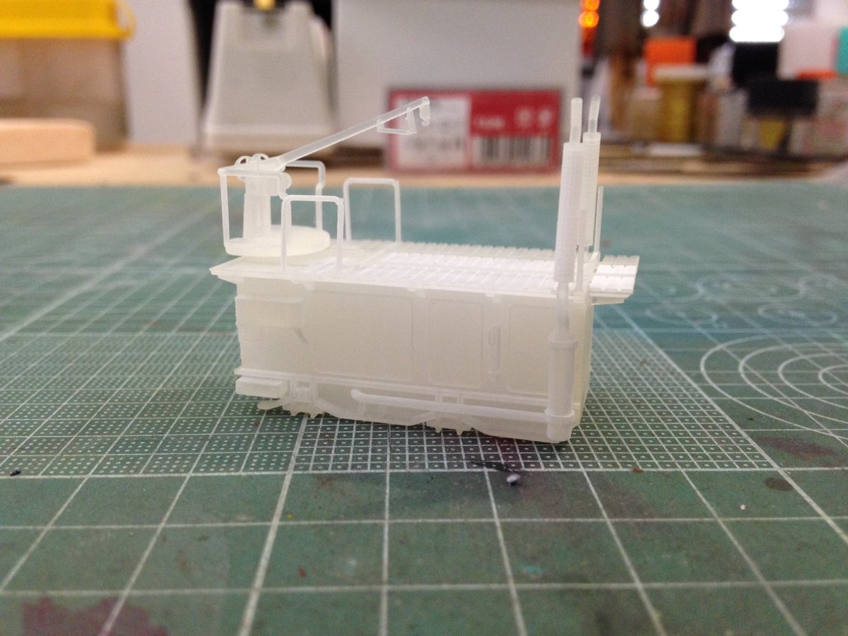 jellymodels's tweet photo. German Leopold rail cannon generator apparatus #H0 #modelrailways #jellylab https://t.co/K72HhBjEod