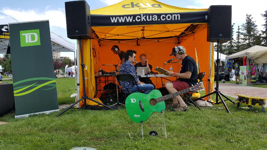 <a href="/ckuaradio/">CKUA Radio</a>   <a href="/canmorefolk/">Canmore Folk Fest</a> #HolgerPeterson interviews Mike Zeto live broadcast a great day to show #MusicMatters