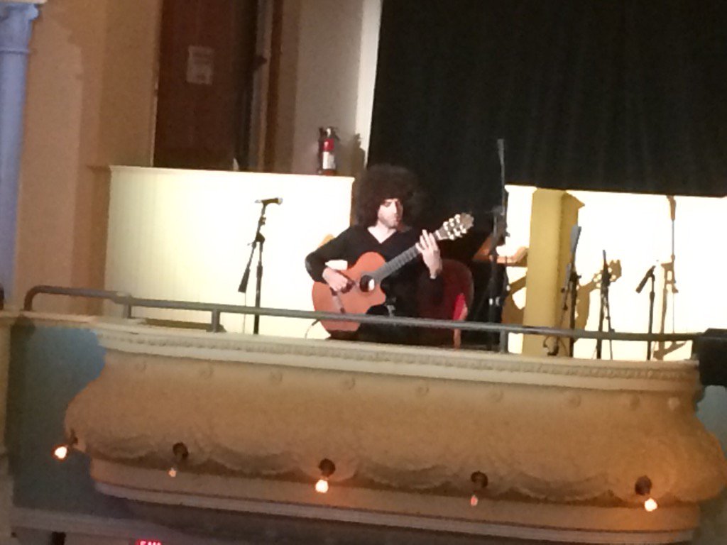nopenomorecya's tweet photo. A most excellent Spanish guitar serenade preceding tonight's film at #TCFF #CookingUpATribute https://t.co/TEuzzoM5XV
