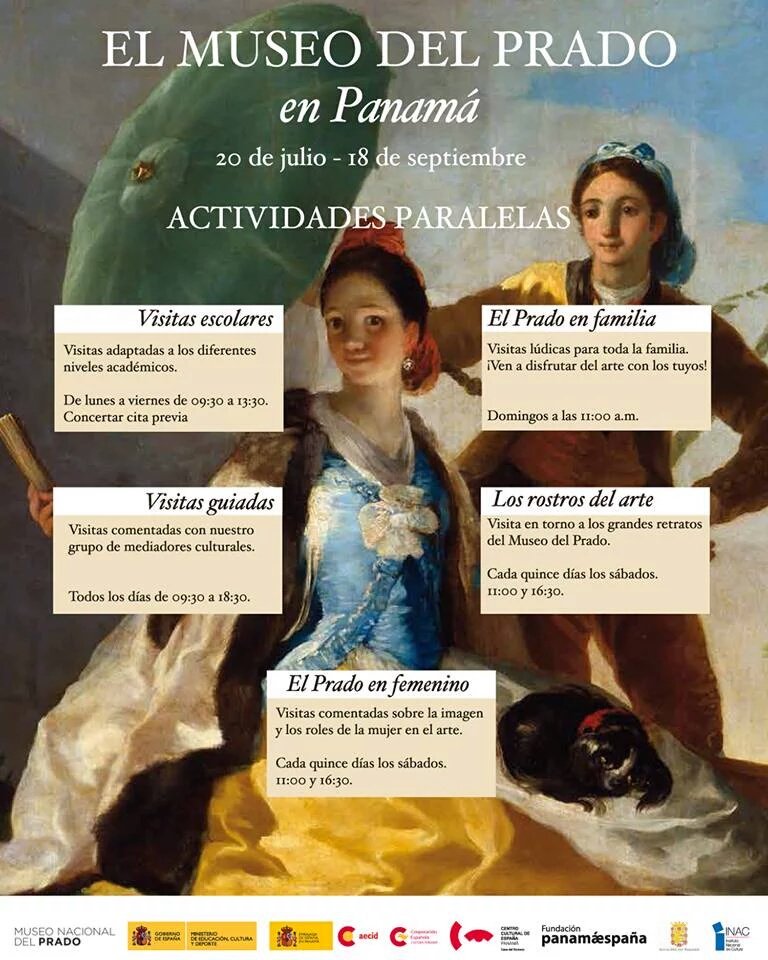 CulturaArtePTY's tweet photo. Exposición "EL MUSEO DEL PRADO EN PANAMÁ" Hasta el Domingo 18 de Septiembre, 2016. Plaza de Francia, Casco Viejo. https://t.co/sWN53wSsUj