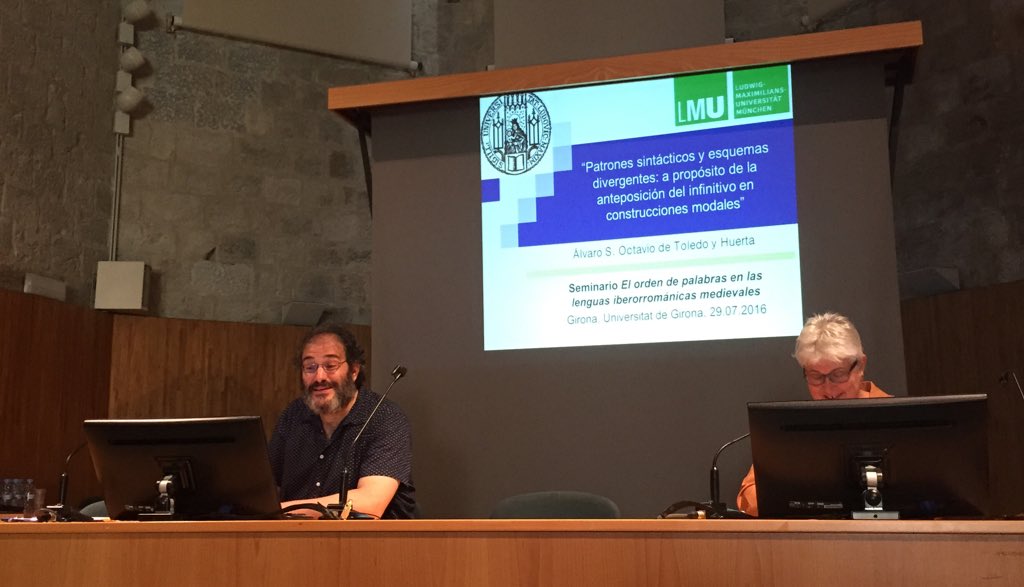 angallego_'s tweet photo. Word Order workshop @univgirona 
#clitics #V2 #infinitives #oldSpanish
@CBuenafuentes @RocaUrgell @pacostonybrook https://t.co/z6OxmOuZ8n