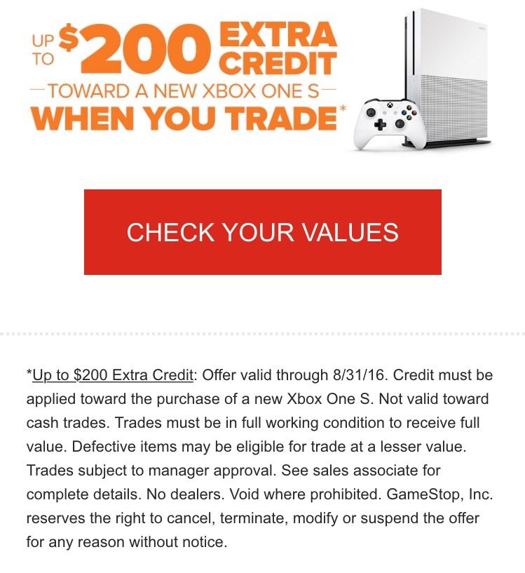 xbox 1 trade in value