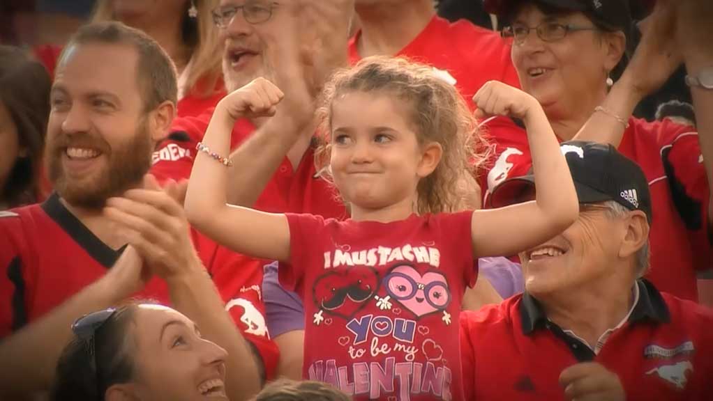 calstampeders's tweet photo. Stamps TV: Some on &amp; off-the-field moments from last night's win at home → https://t.co/Z4C64yz9Rx #FanAppreciation https://t.co/yMCFVgJqsY