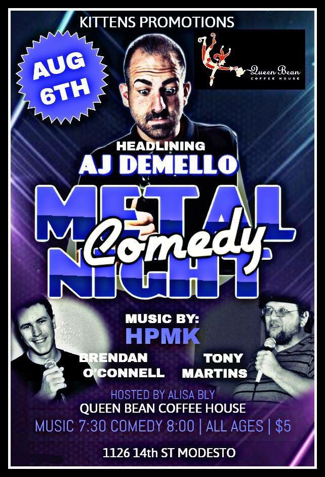 #MODESTO! I have your plans for next Saturday night! #TheQueenBean #Funny #DowntownModesto #ComedyShow #Comedy