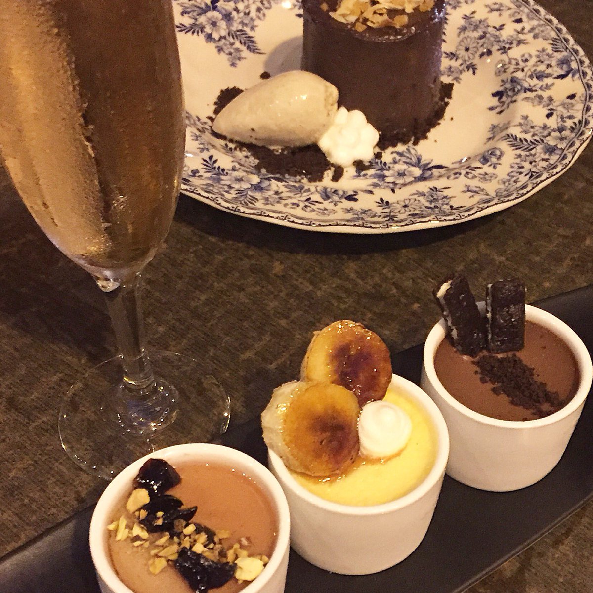 Weekend sweet treat. New Neopolitan Pot De Cream and Devils Food #Chocolate Cake. On the menu tonight. #dessert