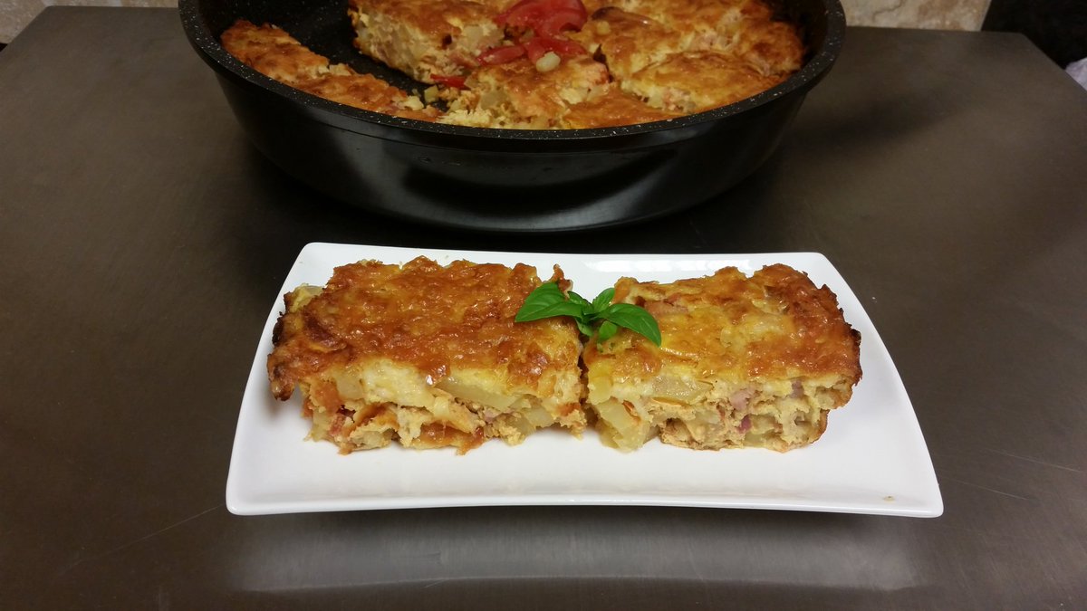 malharradine's tweet photo. My new recipe for a Frittata,  made at @bakersofholt today. I will put it on my website: https://t.co/CkdV7PaE5Q https://t.co/cUDFen1Baz