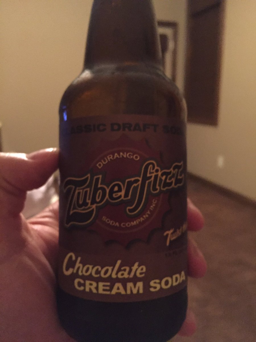 GreatWeissOne's tweet photo. Some do craft beer. I do #craftsoda. Tonight, #zuberfizz chocolate cola. Bold, smooth and just the right flavor. https://t.co/AzczXafarP