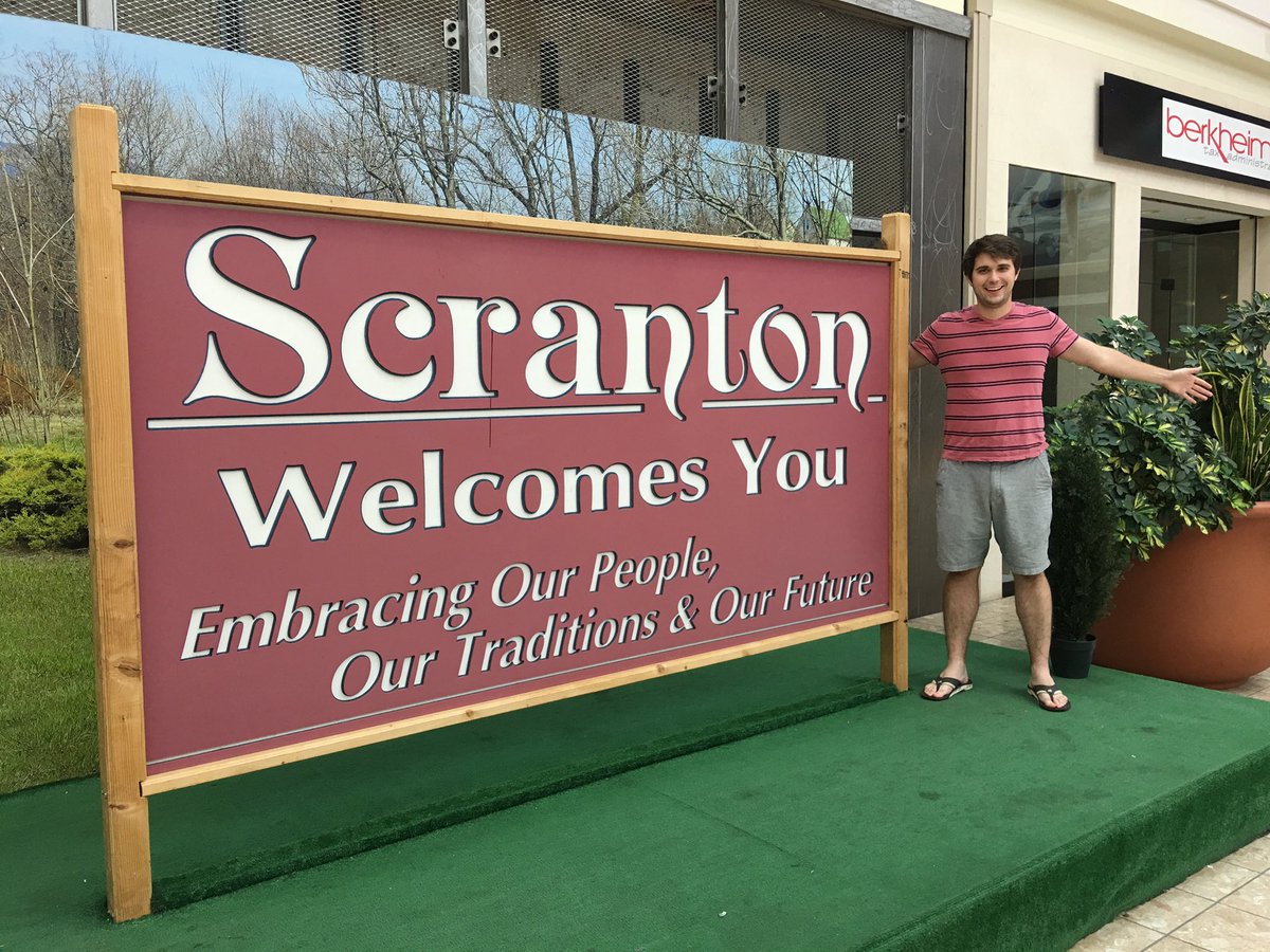 Dppresto's tweet photo. Scranton! What? The electric city! #PrestonsDoNE https://t.co/xHWG0G5xuB
