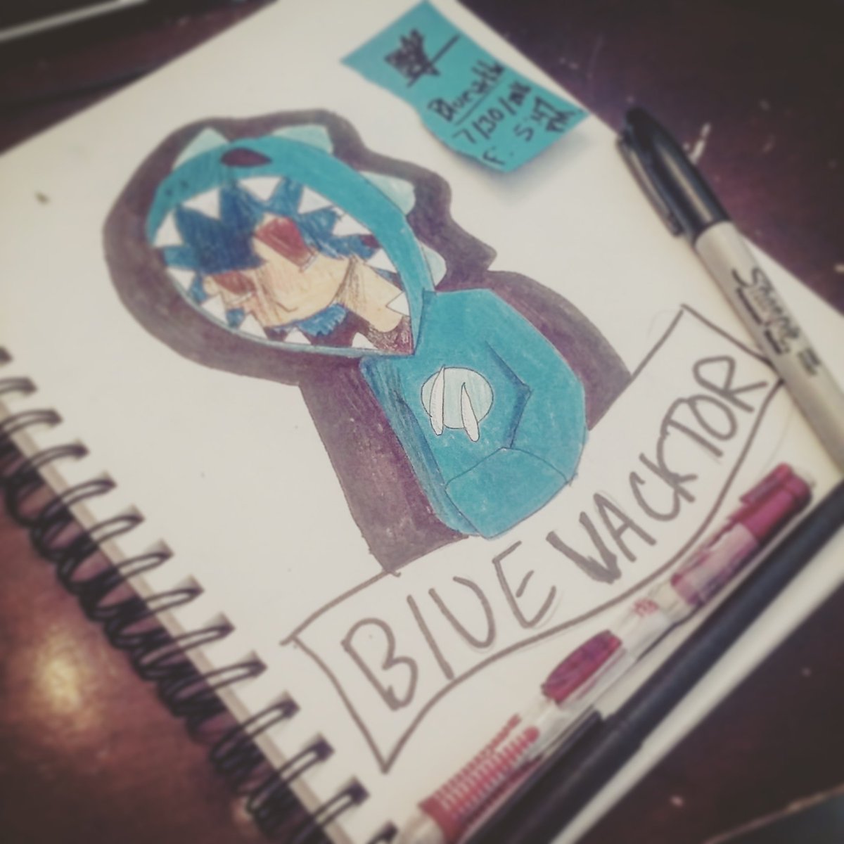 lovelredvacktor's tweet photo. I drew blue @RedVacktor !!!! It was so much fun! https://t.co/ouqTzKp6HI