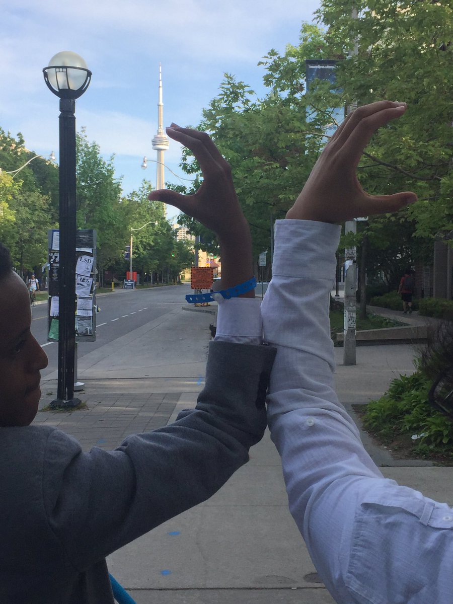 DCMIST's tweet photo. Our attempt at being artsy with the CN Tower #mist2016 #misthunt https://t.co/RPxTA8r79I