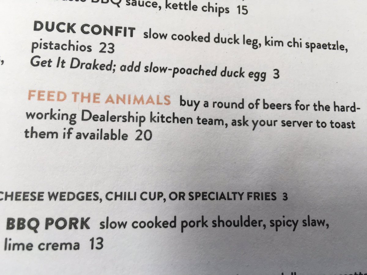 Natron_'s tweet photo. For $20 you can buy the kitchen a round @DrakesDShip #ProgressiveOwnership https://t.co/gyIzwginvq