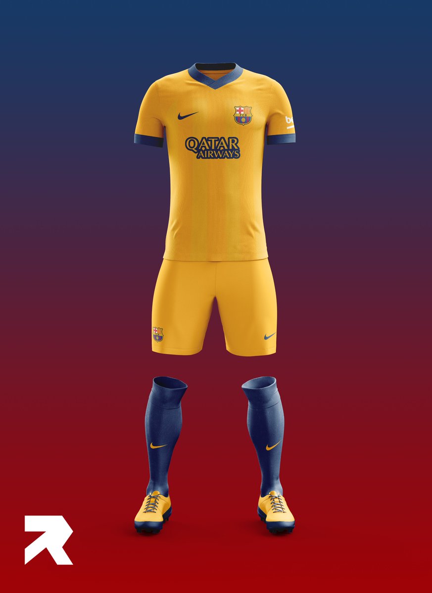 RevolveDesigns's tweet photo. Barcelona home, away and third concept kits. #conceptkits https://t.co/0o3uY2gNEb
