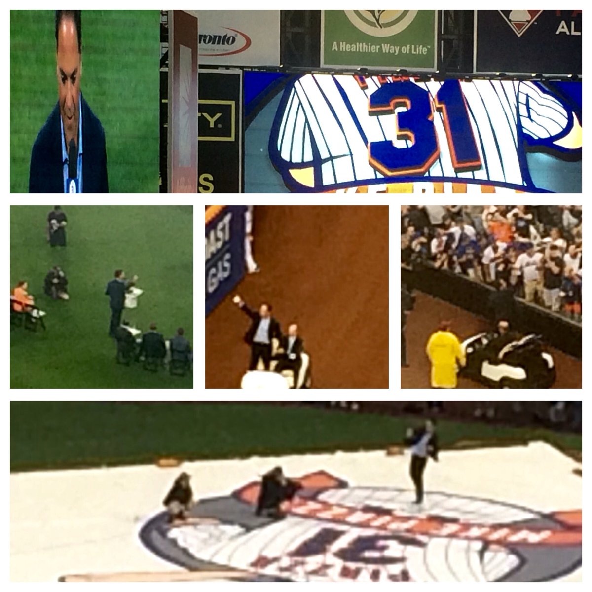 CarrieRDean's tweet photo. A l'il rain couldn't stop us from honoring our beloved @mikepiazza31 - or him us💙 #Piazza31 #PiazzaHOF #LGM #MetsFam https://t.co/Oqz8lE0UIT