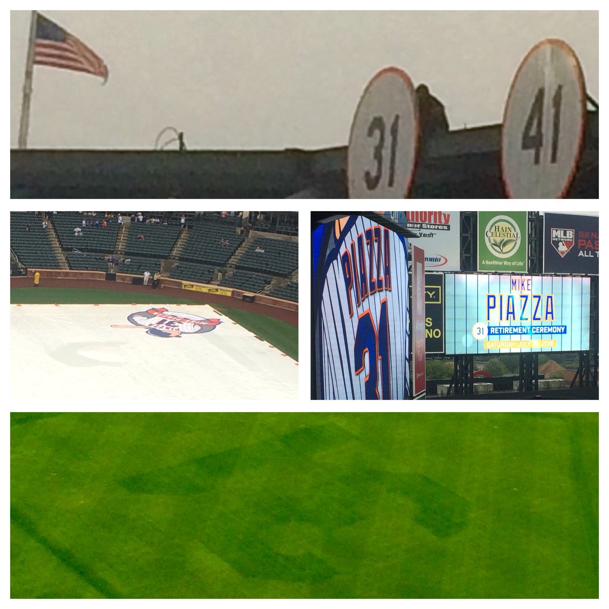 CarrieRDean's tweet photo. A l'il rain couldn't stop us from honoring our beloved @mikepiazza31 - or him us💙 #Piazza31 #PiazzaHOF #LGM #MetsFam https://t.co/Oqz8lE0UIT