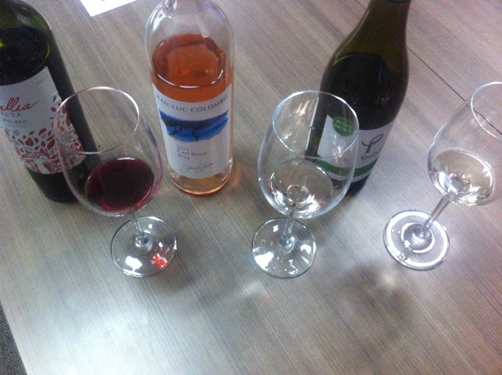 ArtPredator's tweet photo. I will pour these 3 #wine from @PalmBay_Wines to pair with dishes that @daringgourmet showed us how to prep #IFBC16 https://t.co/vQPhWRcOPH