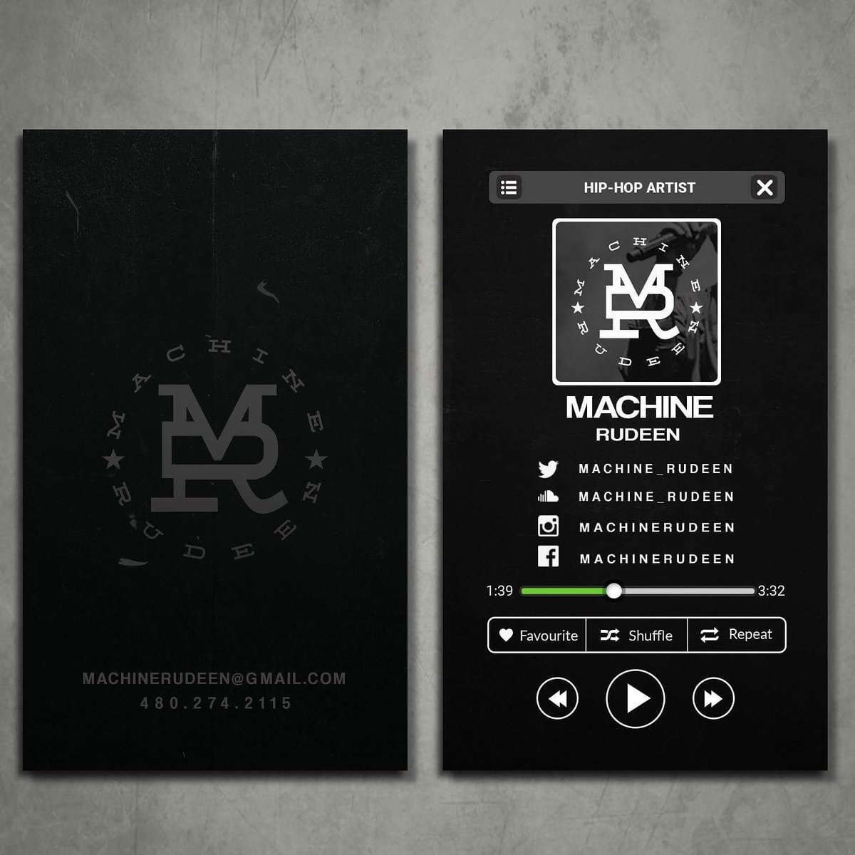 machinerudeen's tweet photo. The official #MachineRudeen business card. S/O to my plug @TWANSAC for the dope work. #AzLivin https://t.co/QcE8bcWy5D