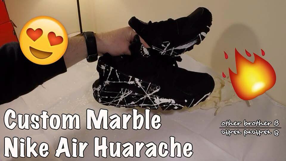 #Custom #nike #Huaraches #OtherBrotherB video on your youtube channel Other Brother B