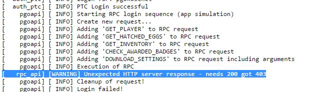ottokyu's tweet photo. Did @NianticLabs just blocked pokemon scanning API? or the server is just down... hmmm... #PokemonGo #PokemonGoAPI https://t.co/VfUE3yvPw8