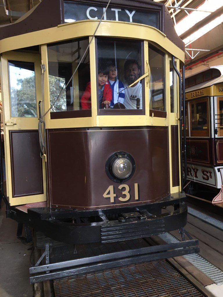 cranasin's tweet photo. Great to be home! @trammuseum Melbourne turning it on for #openhousemelbourne https://t.co/pfI41s4GbT