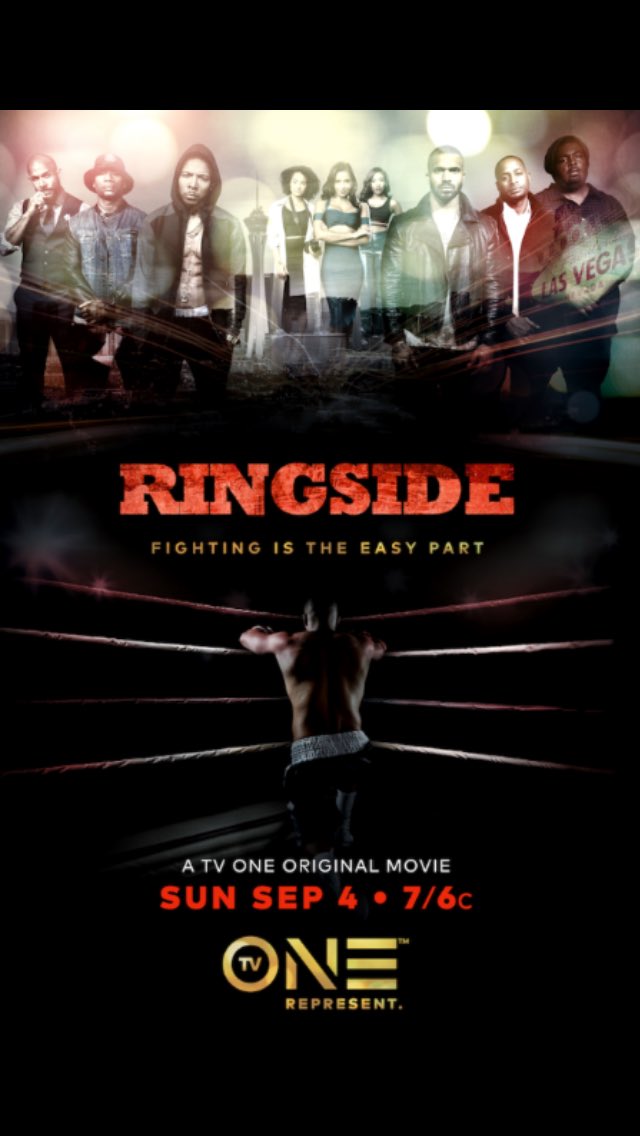 PurpleAgencyPR's tweet photo. Catch the premiere of the original film #Ringside on @tvonetv on Sunday September 4 at 7/6c! #TVOne #PurpleWork https://t.co/7XcuX87PoE