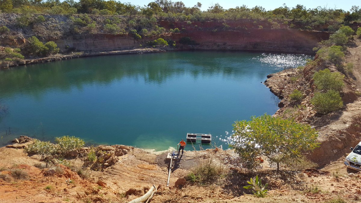 Aeramix's tweet photo. Whilst staff down south are experiencing a cold winter this is one of our current worksites; Croydon FNQ, 30degC. https://t.co/C4WctL1HXI