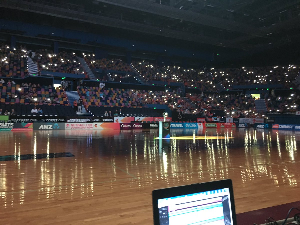 laurennourse's tweet photo. The stage is set!! Bring on the game.. Go Firebirds!! Best of luck @LauraFirebirds 😘🔥💜 https://t.co/bKMSacRVpr